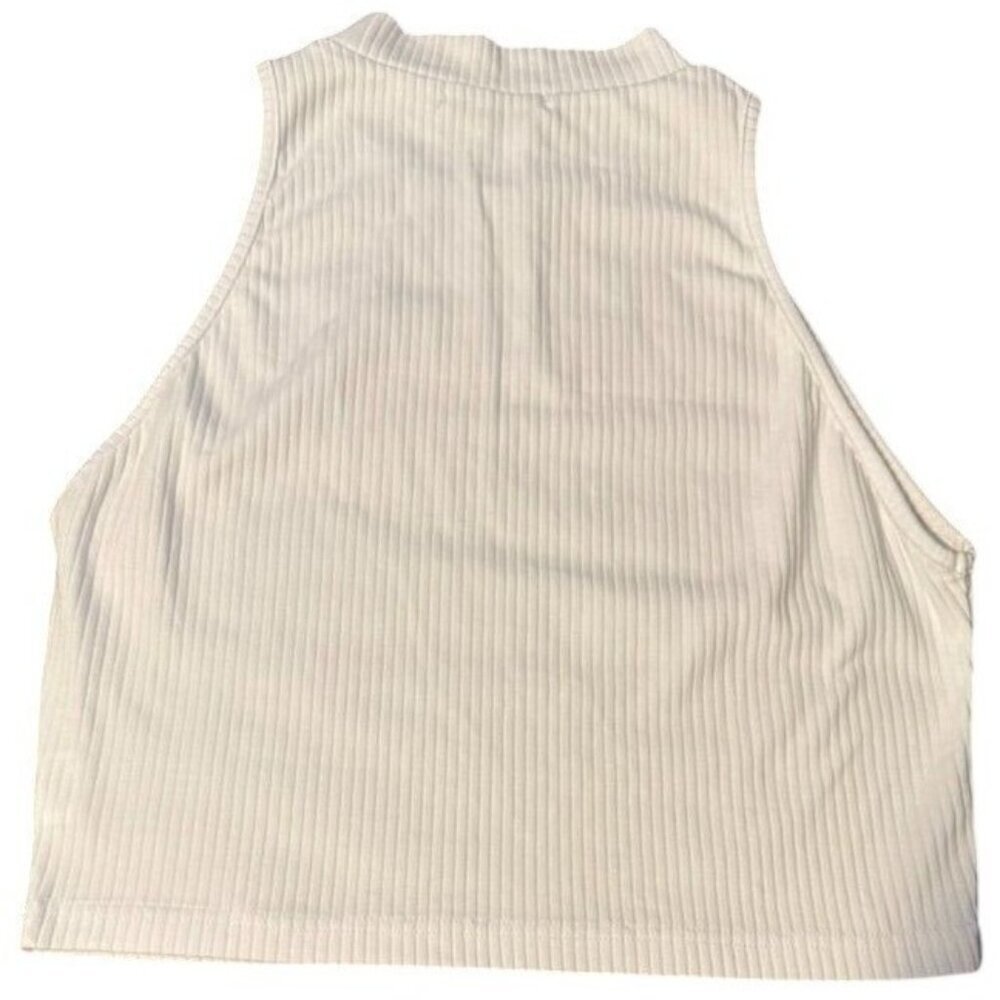 Bundle  Women's Ribbed & Solid Tank Tops‎ Activewear High Neck Cropped - Picture 6 of 6